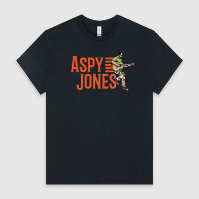 Mens Heavy Cotton T-Shirt Stacked logo and character Thumbnail