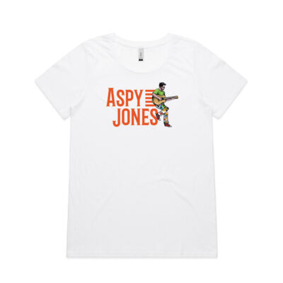 Womens  Shallow Scoop T-Shirt Stacked Logo and Character Thumbnail