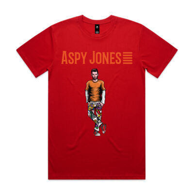 Mens T-shirt long Logo with character Thumbnail