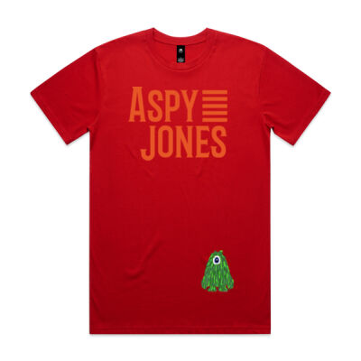 Mens T-shirt Stacked Logo with Monster Thumbnail